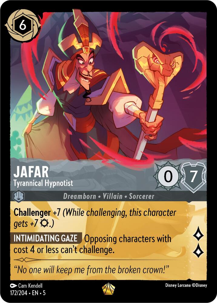 Lorcana - Jafar - Tyrannical Hypnotist - Shimmering Skies (5)