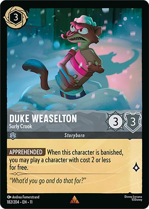 Lorcana - Duke Weaselton - Surly Crook - Cold Foil - Winterspell (11)