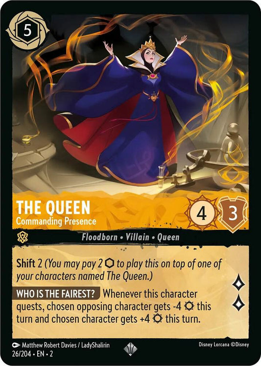 Lorcana - The Queen - Commanding Presence - Rise of the Floodborn (2)
