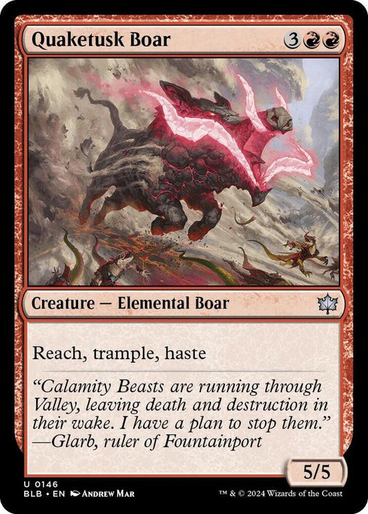 MTG - Quaketusk Boar - Bloomburrow (BLB)