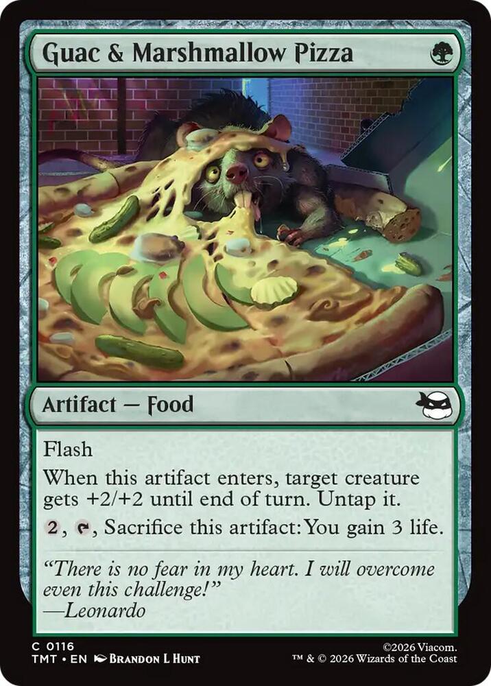 MTG - Guac & Marshmallow Pizza - Teenage Mutant Ninja Turtles (TMT) Foil