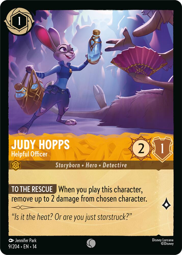 Lorcana - Judy Hopps - Helpful Officer - Hyperia City (14)