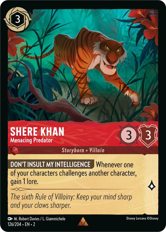 Lorcana - Shere Khan - Menacing Predator - Rise of the Floodborn (2)