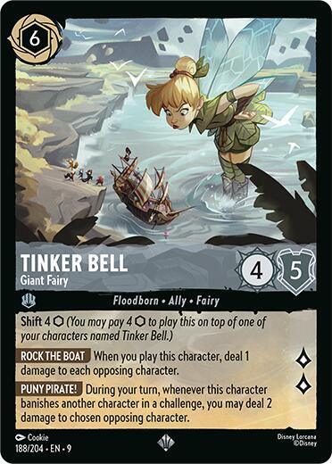 Lorcana - Tinker Bell - Giant Fairy - Cold Foil - Fabled (9)