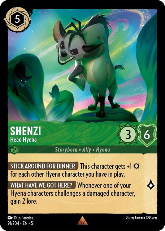 Lorcana - Shenzi - Head Hyena - Cold Foil - Shimmering Skies (5)
