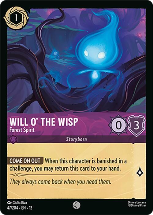 Lorcana - Will o' the Wisp - Forest Spirit - Wilds Unknown (12)