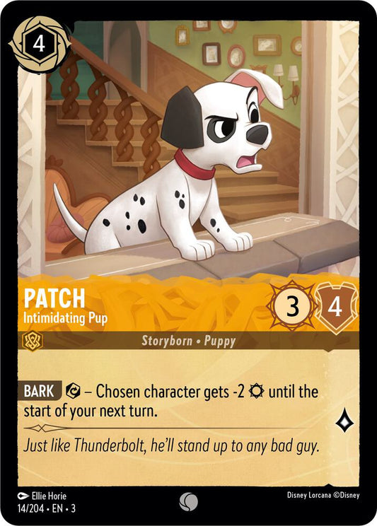 Lorcana - Patch - Intimidating Pup - Cold Foil - Into the Inklands (3)