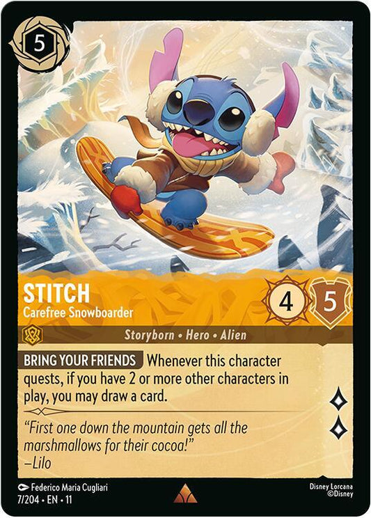 Lorcana - Stitch - Carefree Snowboarder - Winterspell (11)