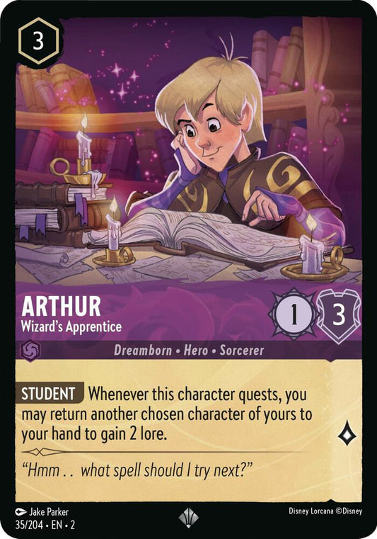 Lorcana - Arthur - Wizard's Apprentice - Rise of the Floodborn (2)