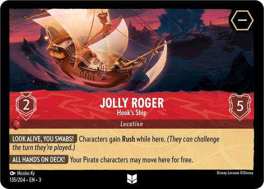 Lorcana - Jolly Roger - Cold Foil - Hook's Ship - Into the Inklands (3)