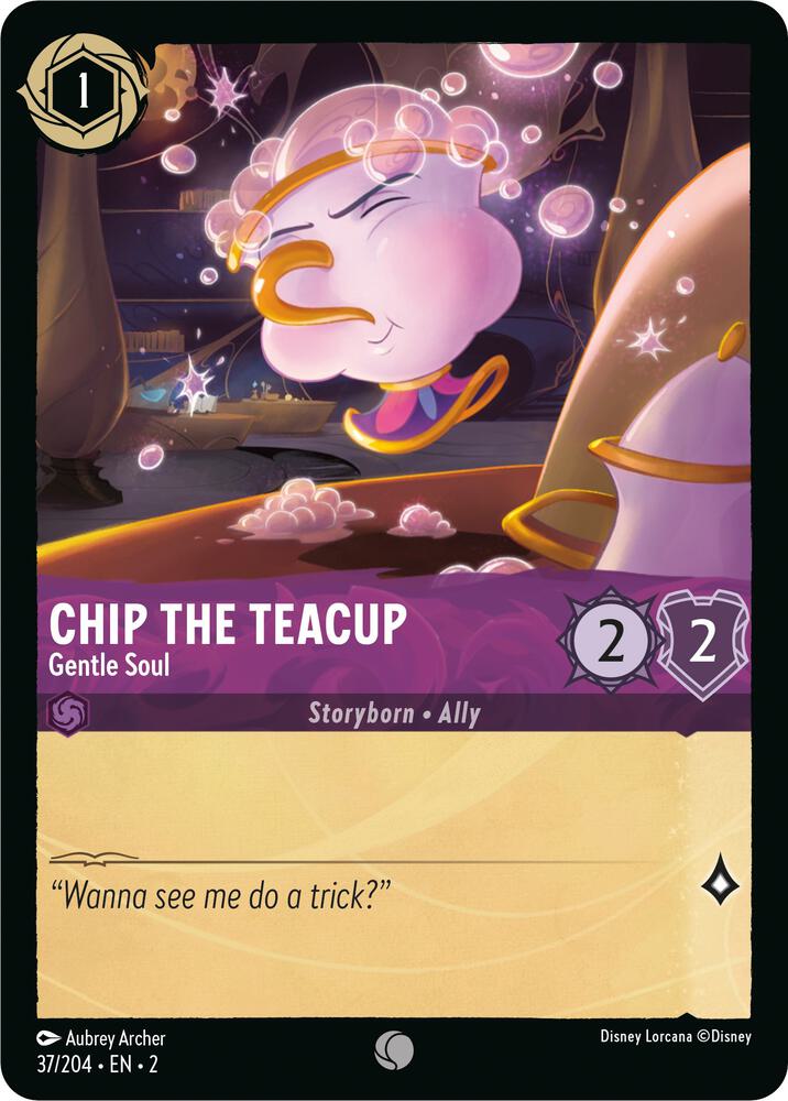 Lorcana - Chip the Teacup - Gentle Soul - Rise of the Floodborn (2)