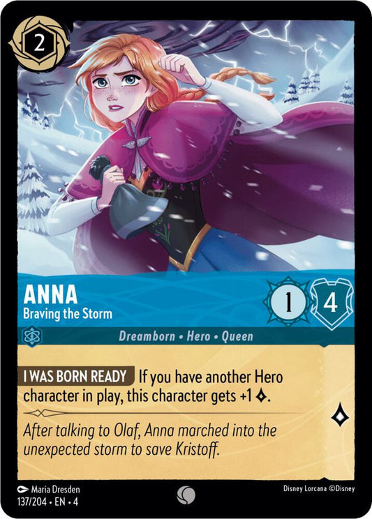 Lorcana - Anna - Braving the Storm - Cold Foil - Ursula's Return (4)