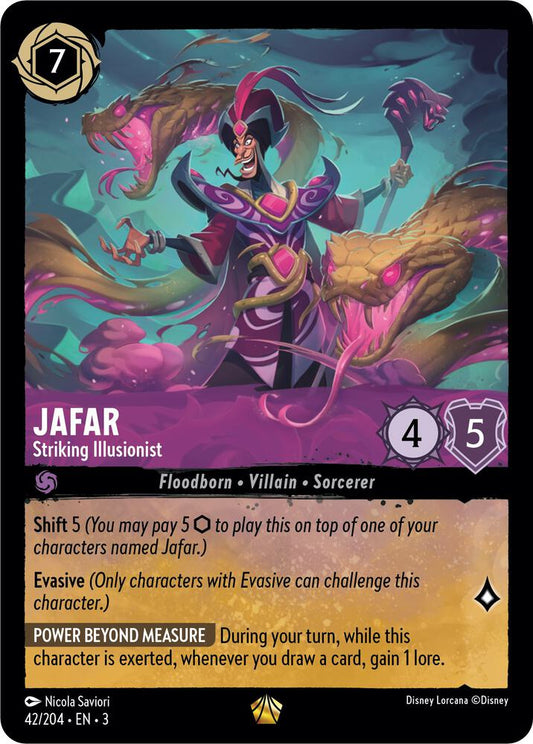 Lorcana - Jafar - Striking Illusionist - Cold Foil - Into the Inklands (3)