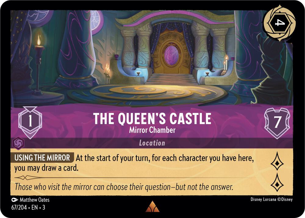 Lorcana - The Queen's Castle - Mirror Chamber - Cold Foil - Into the Inklands (3)