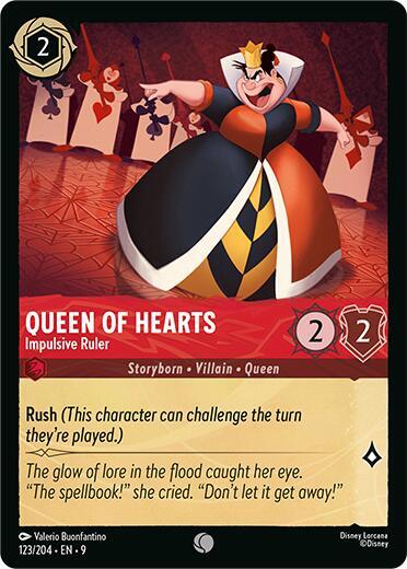Lorcana - Queen of Hearts - Impulsive Ruler - Fabled (9)
