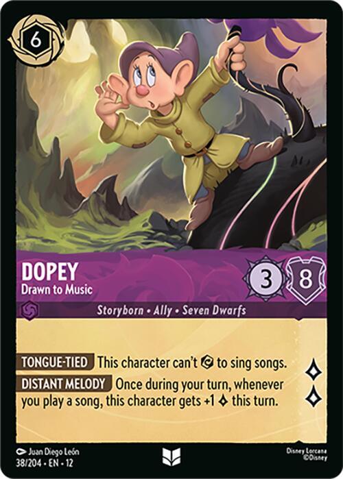 Lorcana - Dopey - Drawn to Music - Wilds Unknown (12)