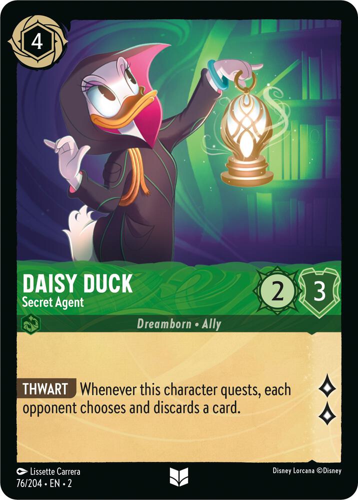 Lorcana - Daisy Duck - Secret Agent - Rise of the Floodborn (2)