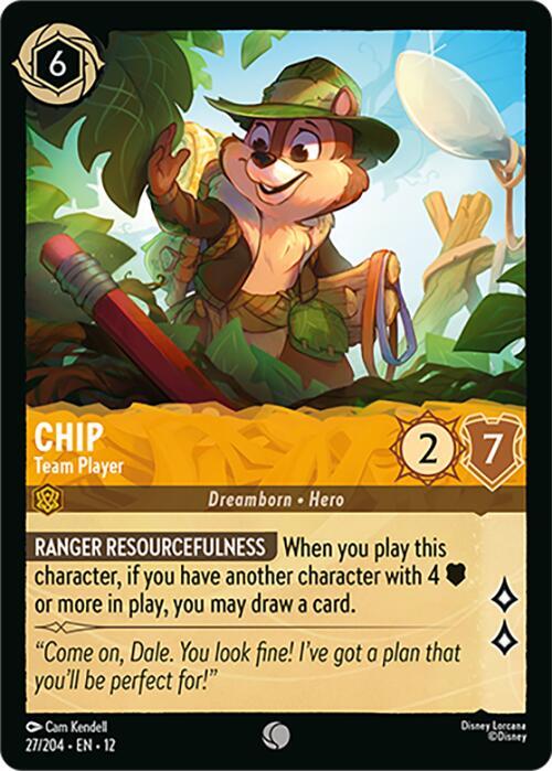 Lorcana - Chip - Team Player - Wilds Unknown (12)