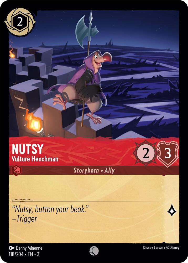 Lorcana - Nutsy - Vulture Henchman - Into the Inklands (3)