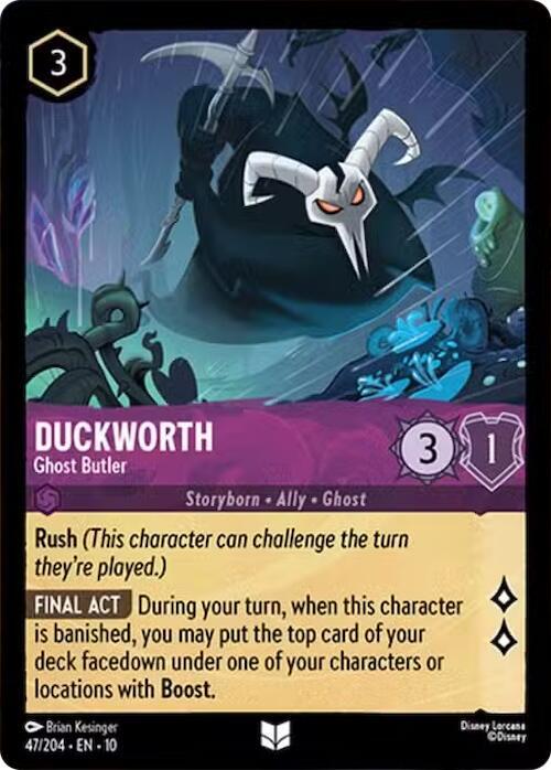 Lorcana - Duckworth Ghost Butler- Whispers in the Well (10)