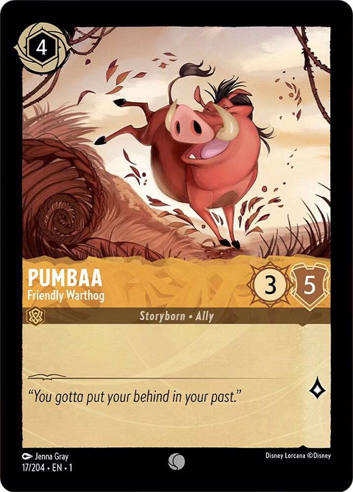 Lorcana - Pumbaa - Friendly Warthog - The First Chapter (