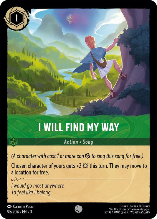Lorcana - I Will Find My Way - Cold Foil - Into the Inklands (3)