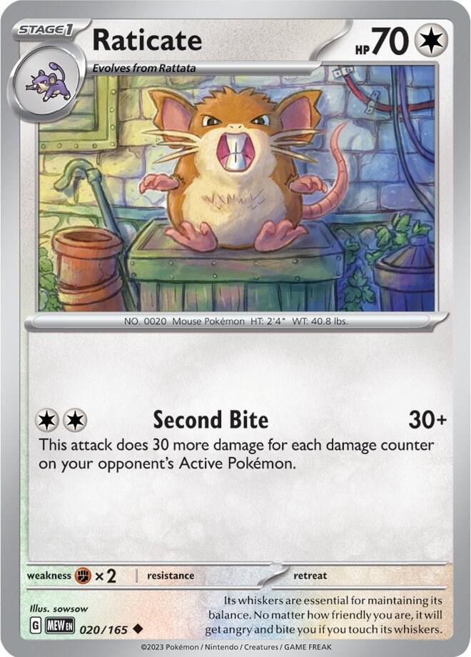 Pokemon - Raticate - SV: Scarlet & Violet 151 (MEW)