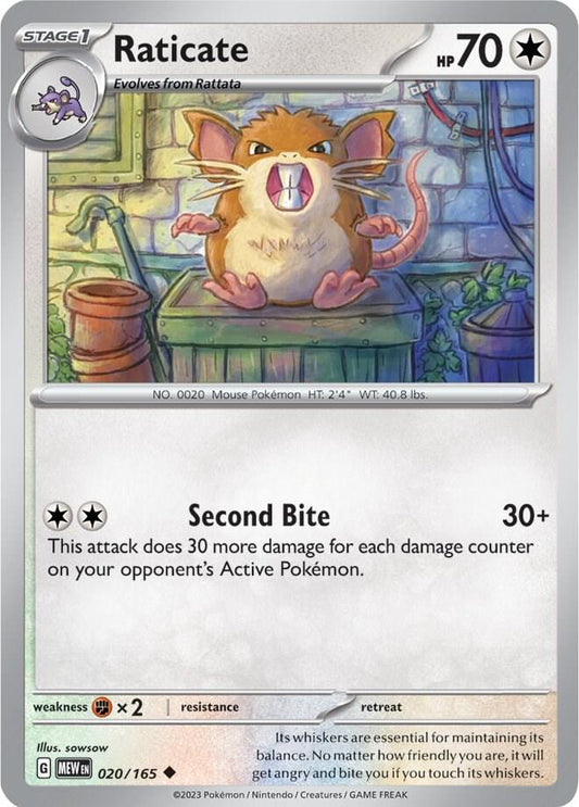 Pokemon - Raticate - SV: Scarlet & Violet 151 (MEW)