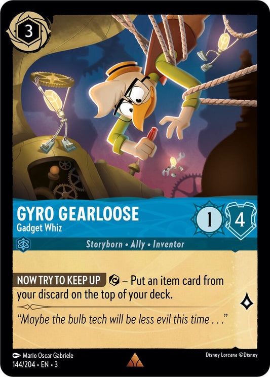 Lorcana - Gyro Gearloose - Gadget Whiz - Cold Foil - Into the Inklands (3)