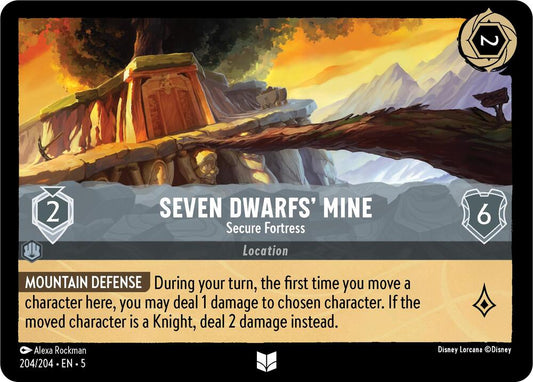 Lorcana - Seven Dwarfs' Mine - Secure Fortress - Cold Foil - Shimmering Skies (5)