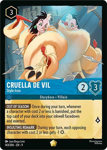 Lorcana - Cruella De Vil - Style Icon - Fabled (9)