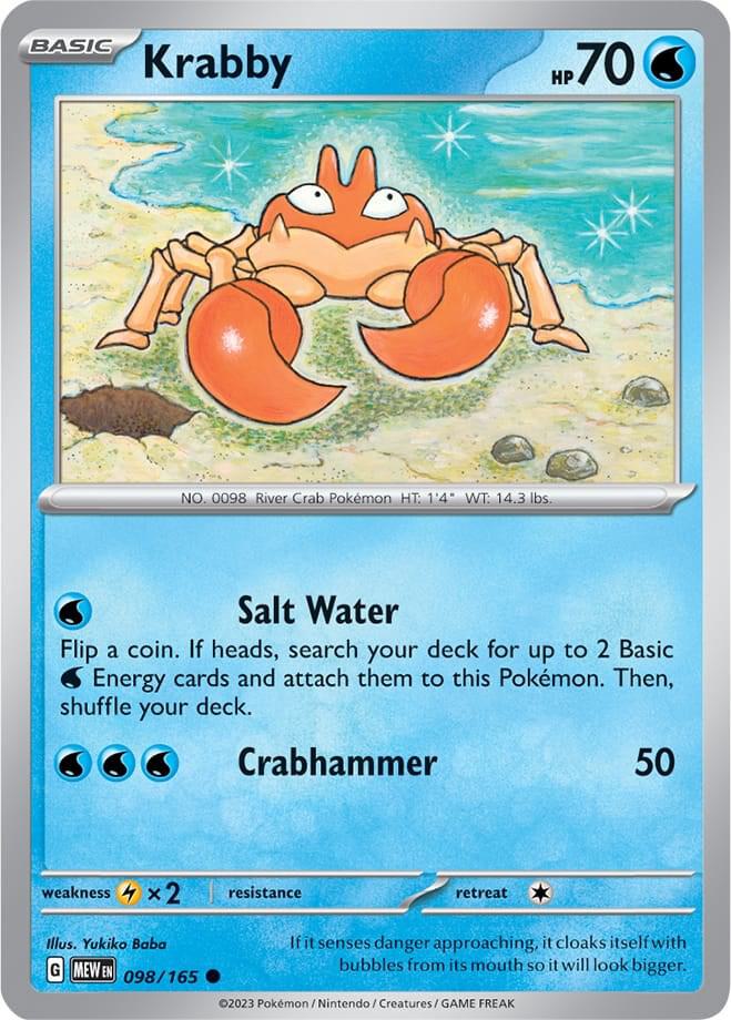Pokemon - Krabby - SV: Scarlet & Violet 151 (MEW)
