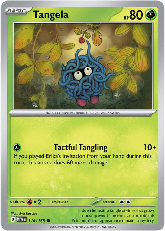 Pokemon - Tangela - 114/165 - SV: Scarlet & Violet 151 (MEW)