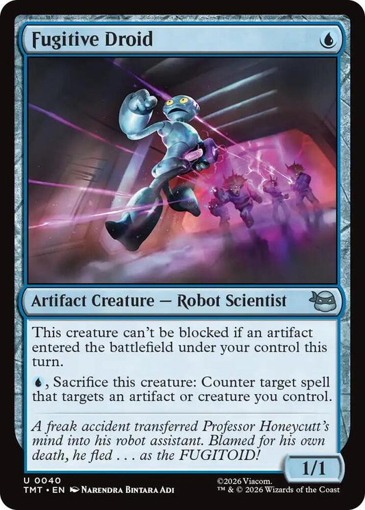 MTG - Fugitive Droid - Teenage Mutant Ninja Turtles (TMT) Foil