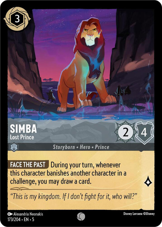 Lorcana - Simba - Lost Prince - Cold Foil - Shimmering Skies (5)