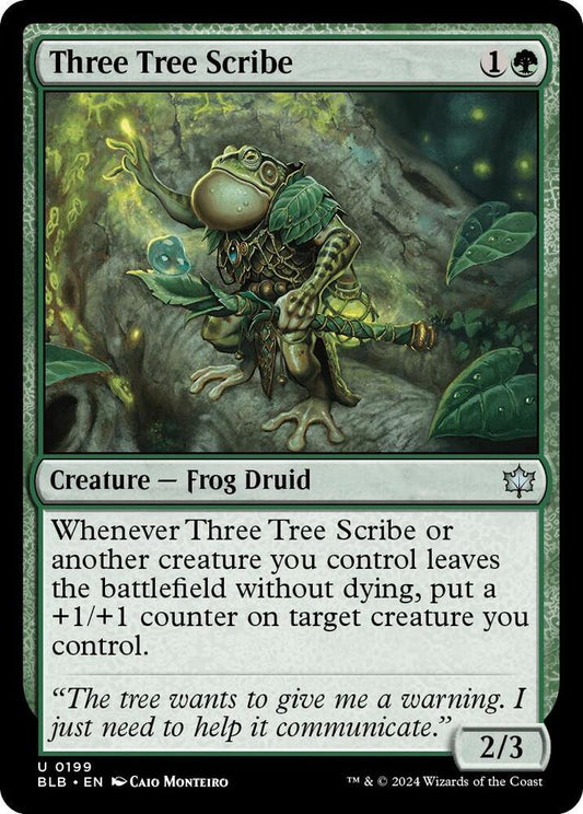 MTG - Three Tree Scribe - Bloomburrow (BLB)