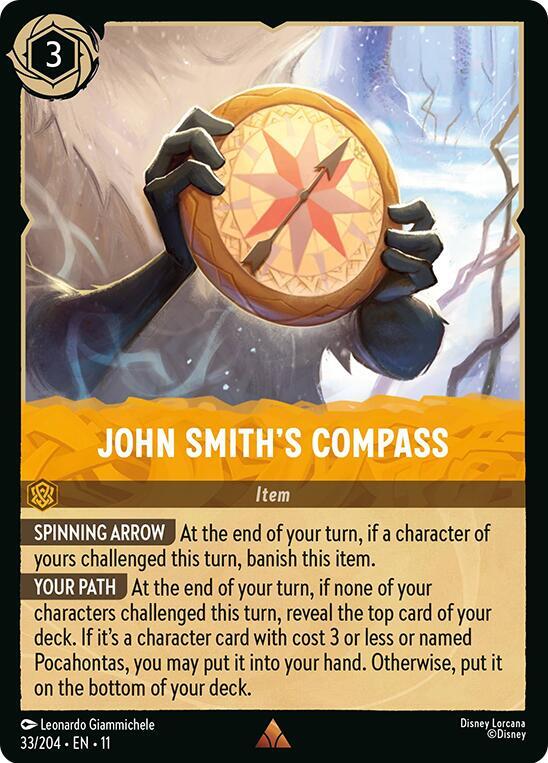 Lorcana - John Smith's Compass - Cold Foil - Winterspell (11)
