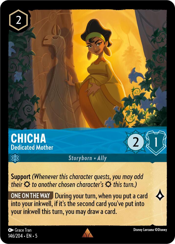 Lorcana - Chicha - Dedicated Mother - Cold Foil - Shimmering Skies (5)