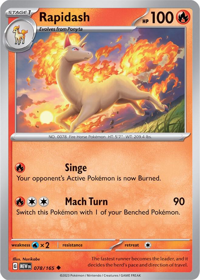 Pokemon - Rapidash - SV: Scarlet & Violet 151 (MEW)