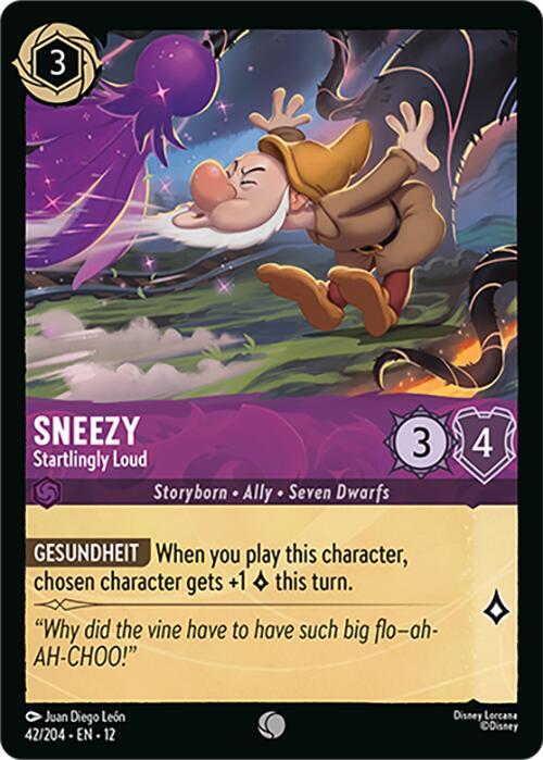Lorcana - Sneezy - Startlingly Loud - Wilds Unknown (12)