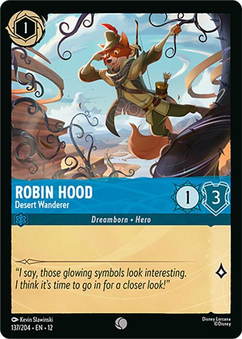 Lorcana - Robin Hood - Desert Wanderer - Wilds Unknown (12)