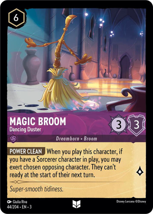 Lorcana - Magic Broom - Dancing Duster - Cold Foil - Into the Inklands (3)