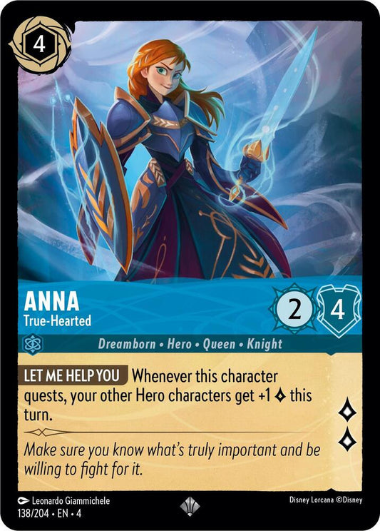Lorcana - Anna - True-Hearted - Cold Foil - Ursula's Return (4)