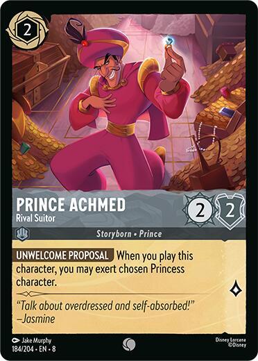 Lorcana - Prince Achmed - Rival Suitor - Reign of Jafar (8)