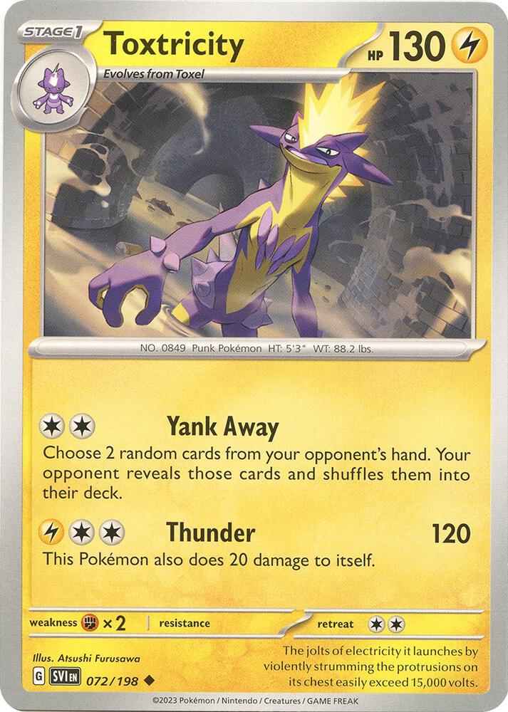 Pokemon - Toxtricity - SV01: Scarlet & Violet Base Set (SVI) Reverse Holofoil