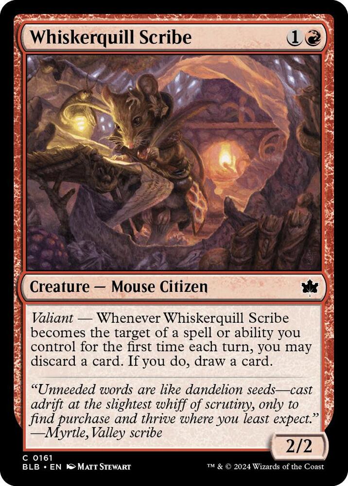 MTG - Whiskerquill Scribe - Bloomburrow (BLB)