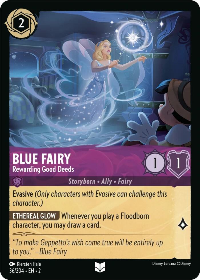 Lorcana - Blue Fairy - Rewarding Good Deeds - Rise of the Floodborn (2)