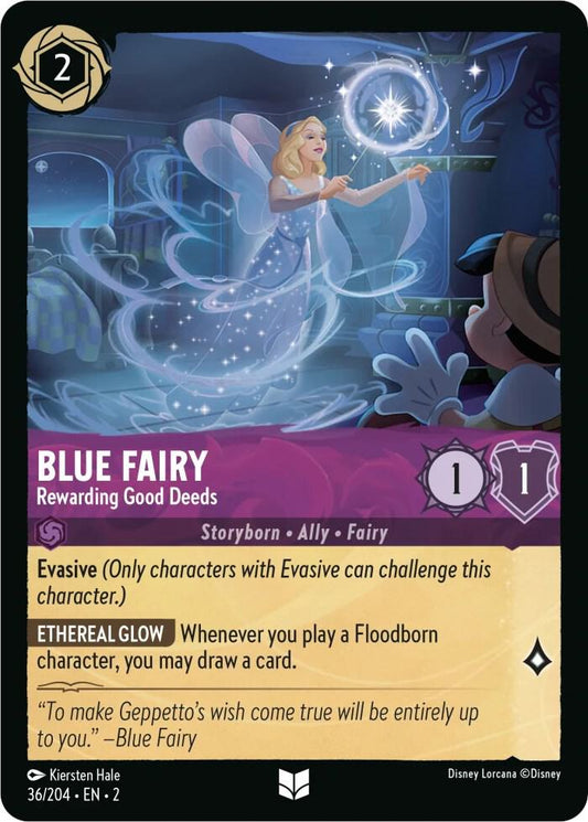 Lorcana - Blue Fairy - Rewarding Good Deeds - Rise of the Floodborn (2)