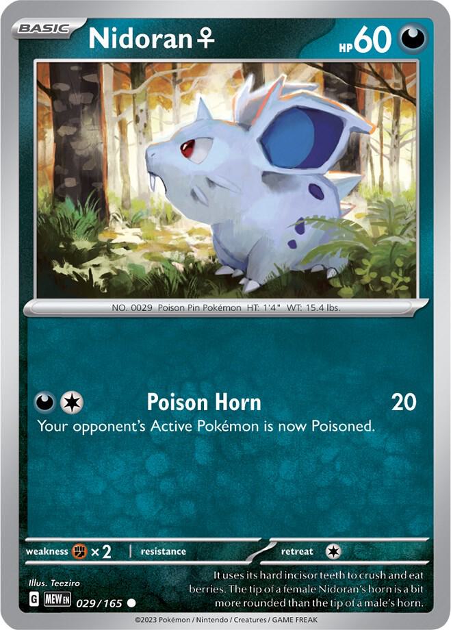 Pokemon - Nidoran F - SV: Scarlet & Violet 151 (MEW)