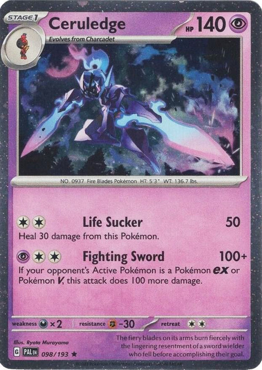 Pokemon - Ceruledge - 098/193 (Cosmos Holo) - Miscellaneous Cards & Products (MCAP)
